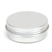 Lata Redonda de Alumínio com Tampa de Rosca – Prata - 5 ml / 30 ml / 50 ml / 100 ml