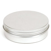Lata Redonda de Alumínio com Tampa de Rosca – Prata - 5 ml / 30 ml / 50 ml / 100 ml