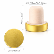 Frasco Difusor de Varetas em Vidro com Tampa Dourada 100/200 mL
