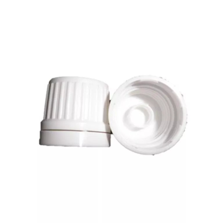 Tampa Dispensadora para Frasco Âmbar – Modelos Branco ou Preto. D.18