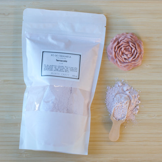 Pó Cerâmico Colorido - COR- Terracota - 500g /2.5 kg - MARTA CRAFT