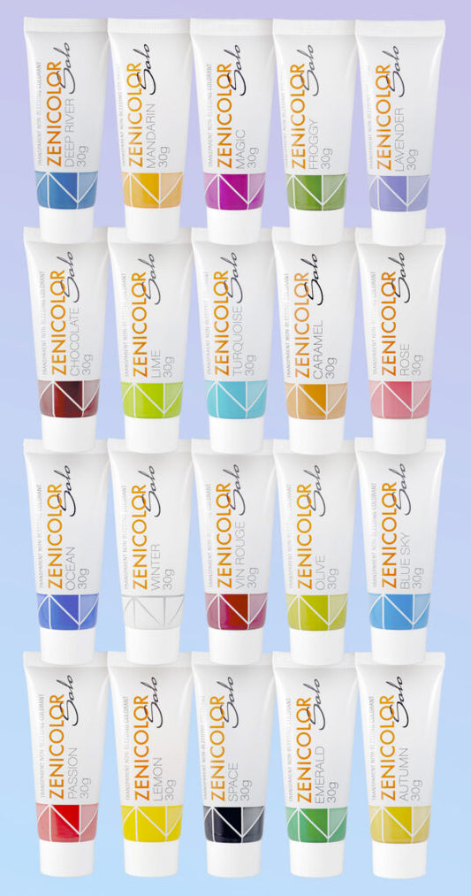 Corantes de sabão transparentes que não sangram - 30 g