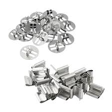 Bases metálicas com abas p/ Pavio de Madeira - 10 unidades - 2 modelos