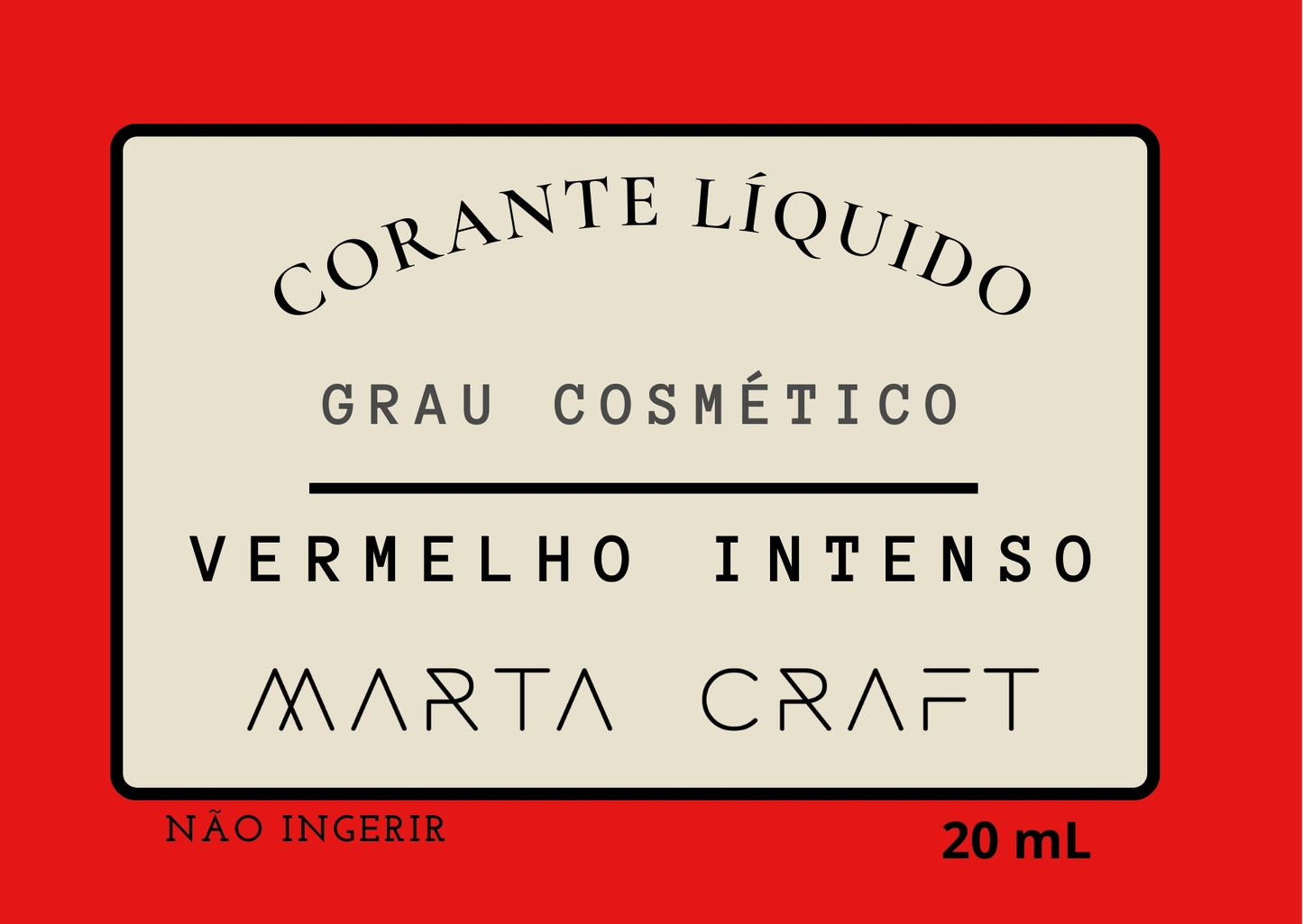 CORANTE LIQUIDO CONCENTRADO| GRAU COSMÉTICO | 20 mL