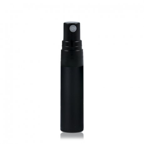 Frasco Spray Preto PP 5ml - Set 10 unidades + Tampa