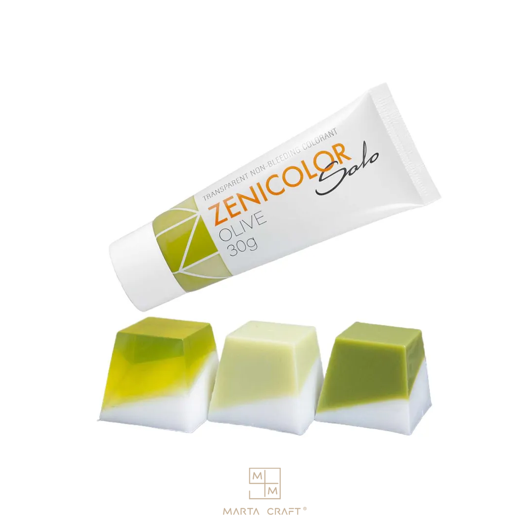 ZENICOLOR Solo - Corantes de sabão transparentes que não sangram - 30 g
