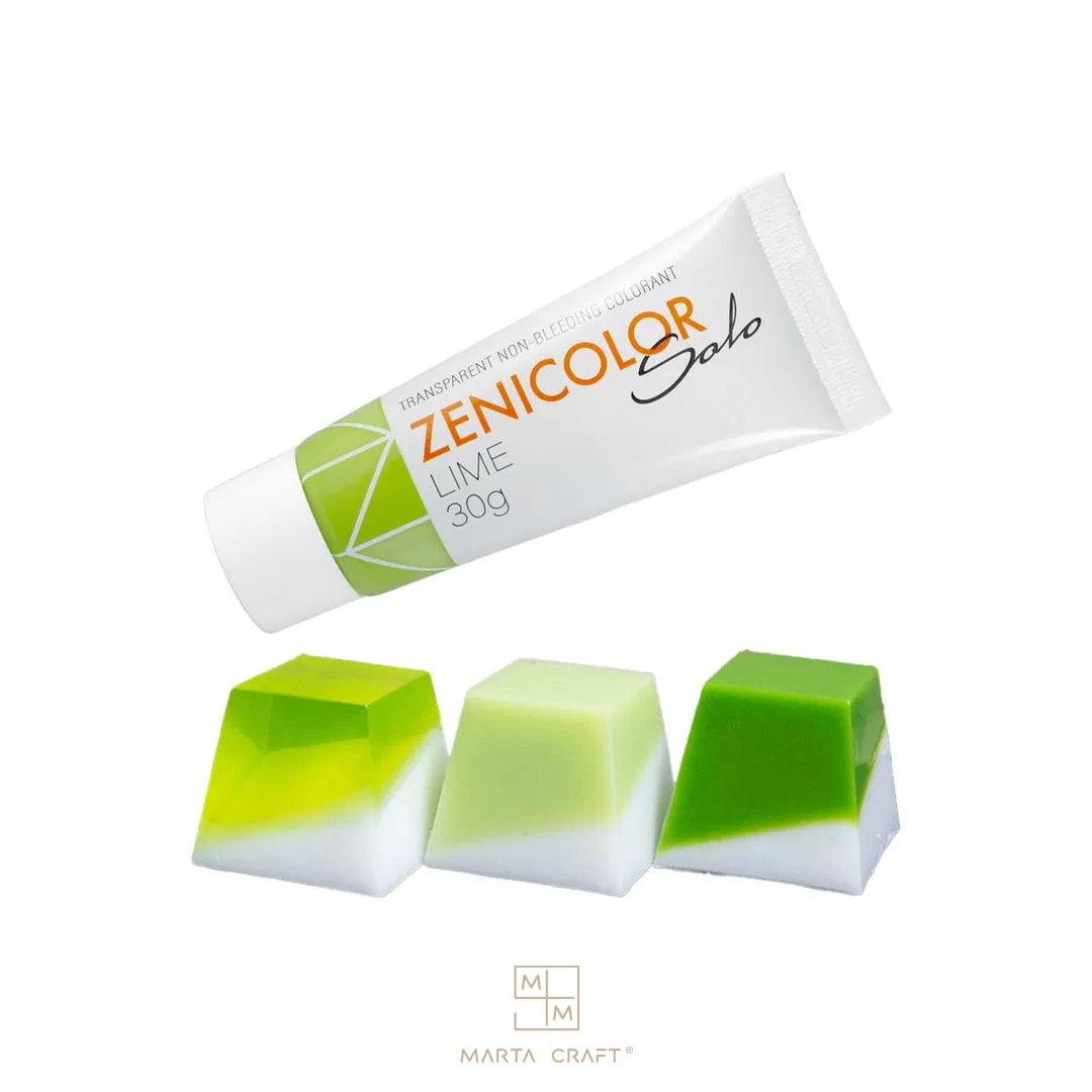 ZENICOLOR Solo - Corantes de sabão transparentes que não sangram - 30 g