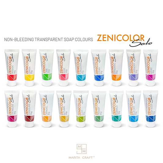 ZENICOLOR Solo - Corantes de sabão transparentes que não sangram - 30 g