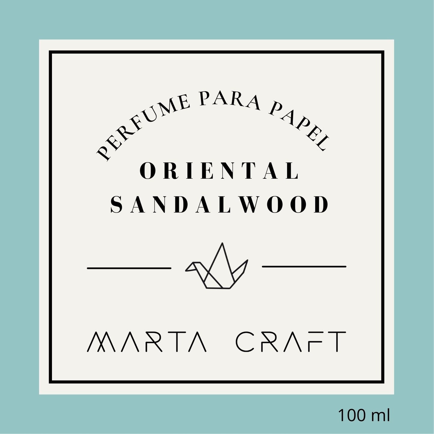 Perfume para Papel - ORIENTAL SANDALWOOD - 100 mL