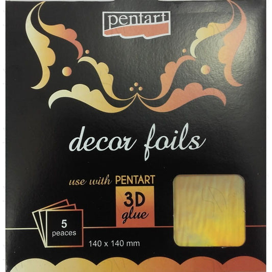 PENTART - 5 Folhas Decor Foils Holograma