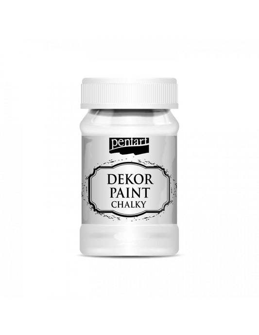 CHALK PAINT - MINT - 100ml - PENTART - TINTA DE GIZ - BRANCO - 21472