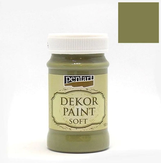 CHALK PAINT - MINT - 100ml - PENTART - TINTA DE GIZ -VERDE AZEITONA - 21479