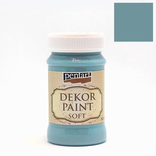 CHALK PAINT - MINT - 100ml - PENTART - TINTA DE GIZ -linho azul -21480