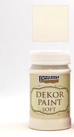 CHALK PAINT - MINT - 100ml - PENTART - TINTA DE GIZ -Cream White - 21627