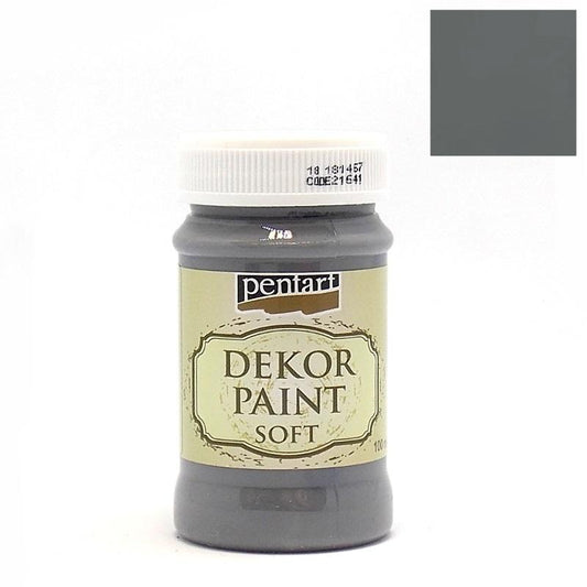 CHALK PAINT - MINT - 100ml - PENTART - TINTA DE GIZ - CINZA GRAFITE - 21641