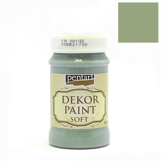 CHALK PAINT - MINT - 100ml - PENTART - TINTA DE GIZ - verde oliva - 21739