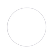 Aros Anéis de metal revestido a Branco – 45 | 40 | 30 | 15 | 10 cm Caça Sonhos