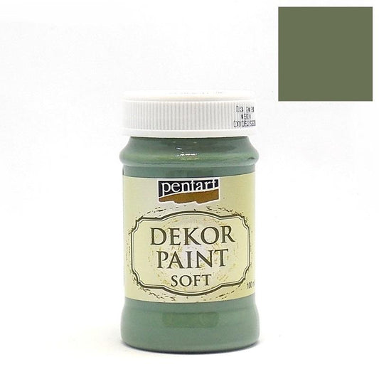 CHALK PAINT - MINT - 100ml - PENTART - TINTA DE GIZ -verde cáqui - 25225