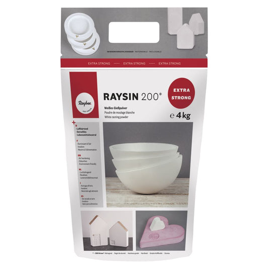 PO CERAMICO RAYSIN 200 WHITE 4KG RAYHER EXTRA FORTE