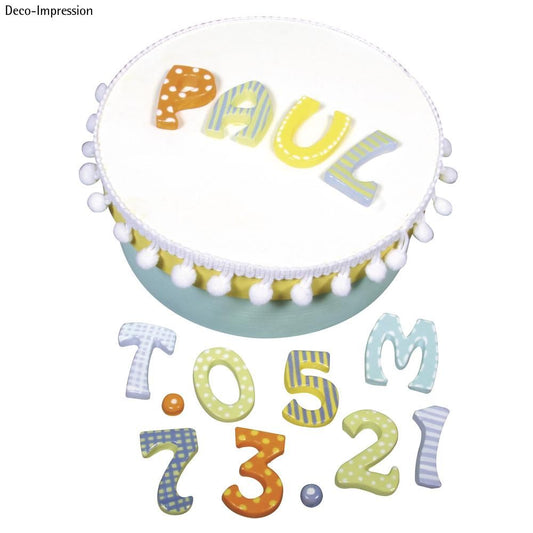 Rayher 36014000 Molde de fundição: letras / números