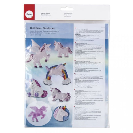 Rayher 36080000 Molde de fundição: unicórnios