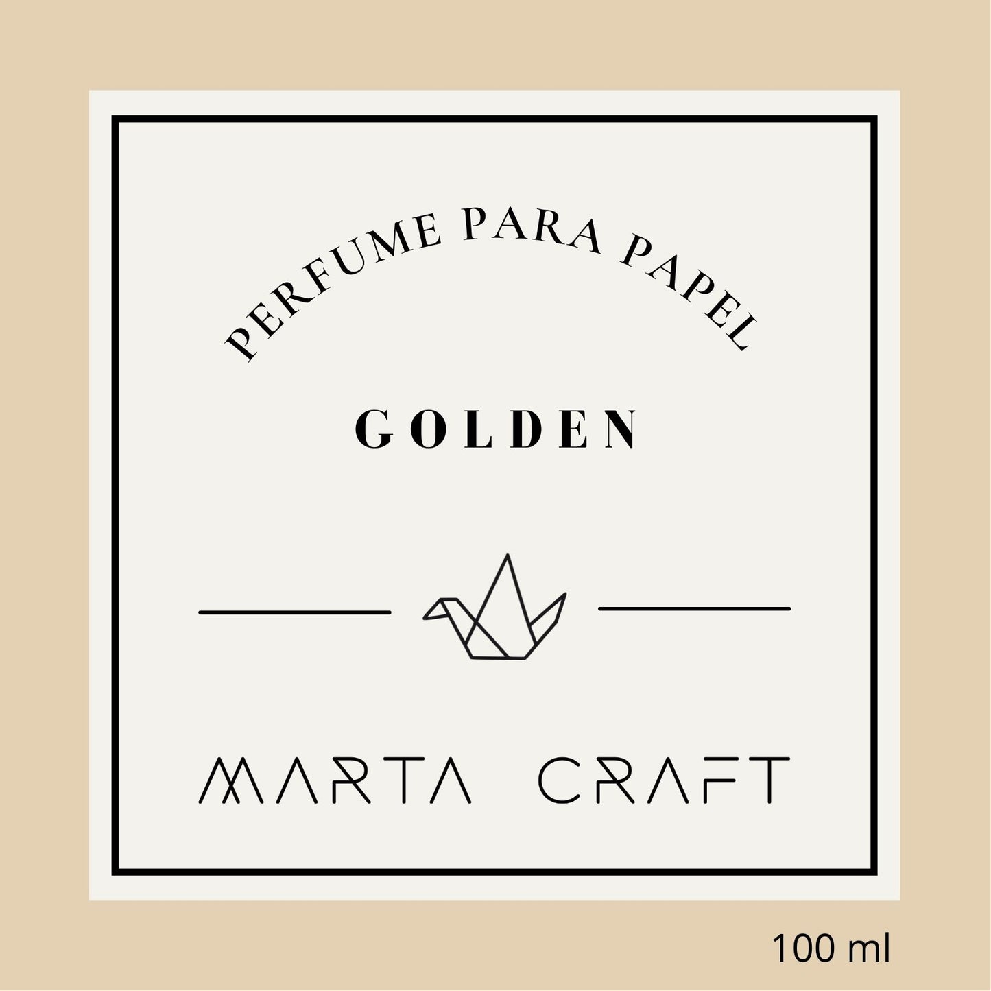Perfume para Papel - GOLDEN - 100 mL