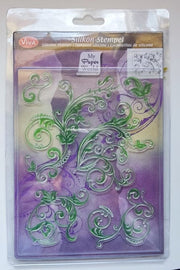 Redemoinhos florais Carimbos de silicone para scrapbooking, confecção de cartões Viva Decor 400300700