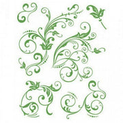 Redemoinhos florais Carimbos de silicone para scrapbooking, confecção de cartões Viva Decor 400300700