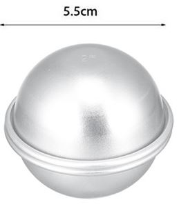Molde Forma – Bomba de Banho de Liga de Alumínio – 4.5 cm, 5.5 cm, 6.5cm