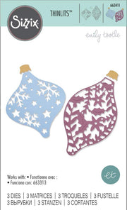 SIZ 663411 - Cortante Sizzix Thinlits Lâmpadas Natalícias by Emily Tootle
