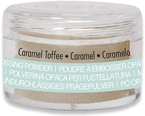 Sizzix 664270 - Pó de Embossing Sizzix Opaco Caramel Toffee 12g