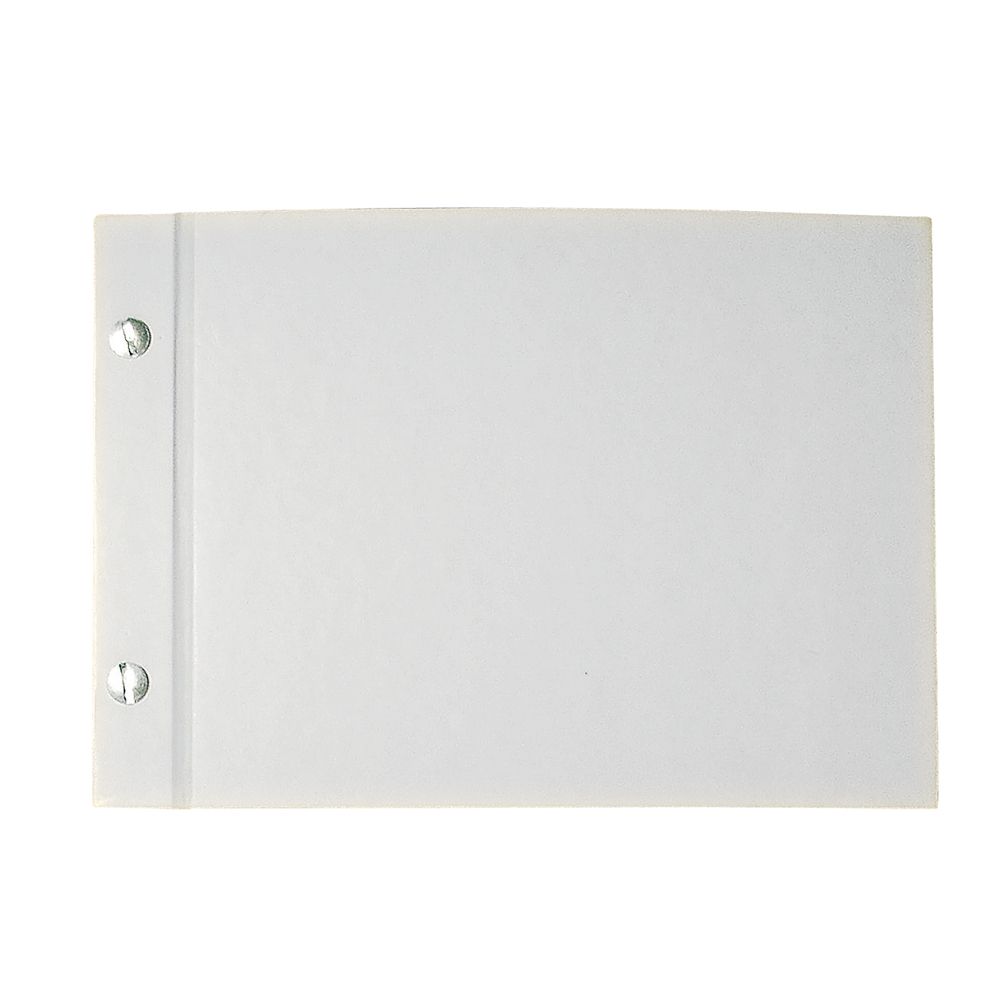 Álbum, branco parafusado A5, 25 folhas,livro de Honra , formato paisagem Rayher