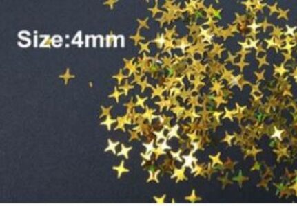 ALINA B16– 3 g lantejoulas glitter estrelas Brancas – sombra rosto corpo unhas arte resina shaker