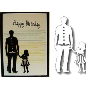 AM002 - Pai + Filha - Metal Die Cut