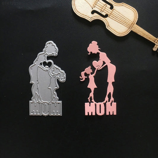 AM004 - Amor de Mãe e Menina - Metal Die Cut