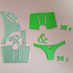 AM027 - Mr & Mrs - Metal Die Cut