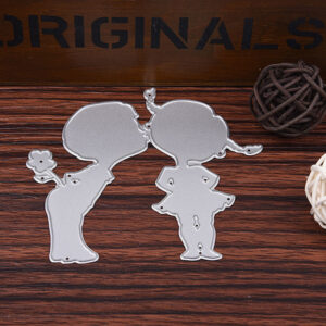 AM036 - Menino & Menina Amor - Metal Die Cut