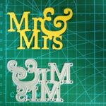 AM038 - Mr & Mrs - Metal Die Cut