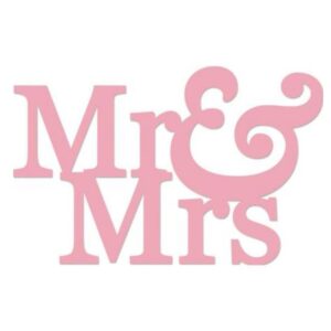 AM038 - Mr & Mrs - Metal Die Cut