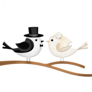 AM043 - Pássaros Noivos - Metal Die Cut