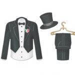 AM047 - Fato Homem Casamento - Metal Die Cut