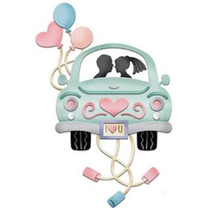 AM052 - Carro Noivos - Metal Die Cut