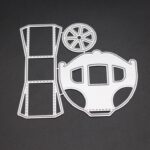 AM055 - Carroça 3D Caixa - Metal Die Cut