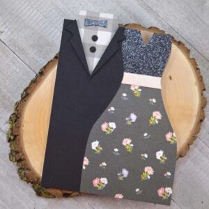 AM060 - Cartão/Convite Noivos - Metal Die Cut