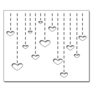 AM062 - Cartão Corações - Metal Die Cut