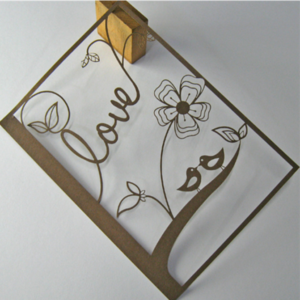 AM084 - Love + Natureza - Metal Die Cut