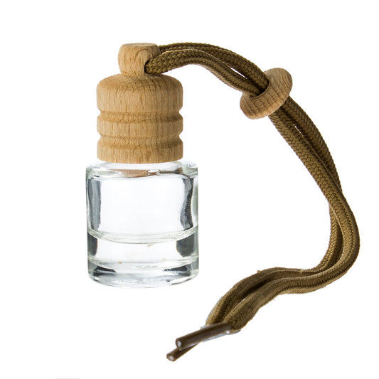 Frasco Vidro Transparente 7.5mL - Ambientador Carro - Set 6 unidades + Tampa