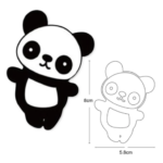 AN005 - Panda - Metal Die Cut