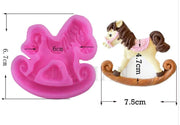 AN005MS- Animal Cavalo Baloiço - Molde de Silicone
