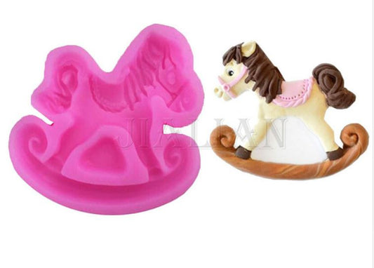 AN005MS- Animal Cavalo Baloiço - Molde de Silicone